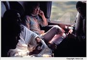 09. John George Ringo & Maharishi in train